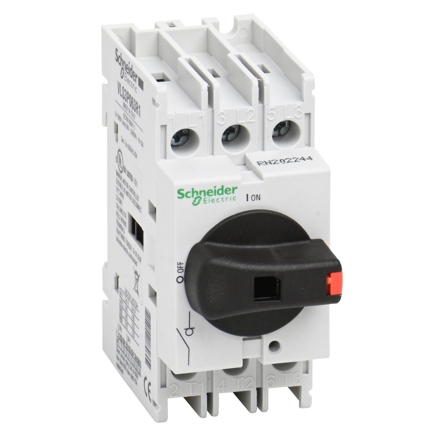 VLS3P063R1 TeSys Vario AC High Performance Body Switch Disconnector, 690 V AC, 25/45/60/63 A, 3NO 3 Form A Contact, 3 Poles