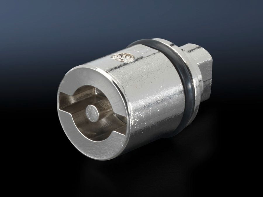 2466000 Double Bit Standard Version A Lock Insert, For Use With EB, BG, AE, Basic AE with Cam Type Enclosure, AE, Basic AE with 3-Point Lock Enclosure, Wall Mount Housing Enclosure, Die Cast Zinc
