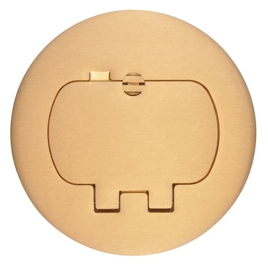 E97BR2 Carlon 2-Door Floor Box Cover, Brass