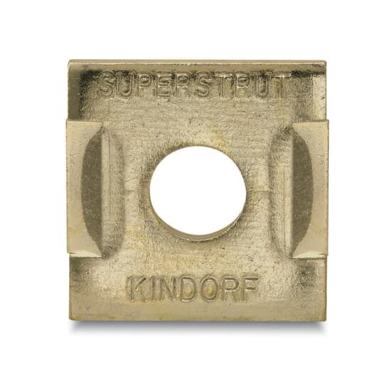 AB241L-1/2 Superstrut 200 Located Square Washer, 1/2 in Nominal, 1/2 in THK, Steel