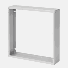 Screw-Cover Pull Box Extender Type 1, fits 24.00x12.00, Gray, Steel