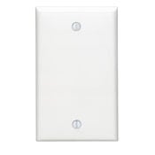 80714-R Standard Size Blank Wall Plate, 1 Gangs, 2-3/4 in W x 4-1/2 in H, Thermoplastic Nylon, Red