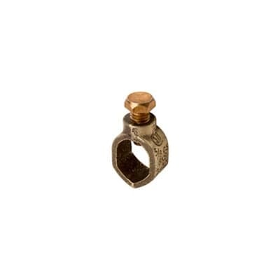 G5 Blackburn EZ-Ground Type G Budget Line Non-Insulated Grounding Rod Clamp, 1/2 in, 5/8 in Rod, 10 to 2 AWG Conductor, Copper