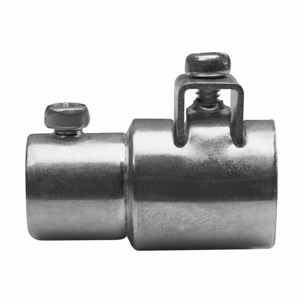 ACCSS75 Set Screw EMT to Saddle Clamp AC/MC/FMC Combination Coupling, 3/4 in, For Use With AC/MC Cable, FMC/EMT Conduit, Steel, Electro-Plated Zinc