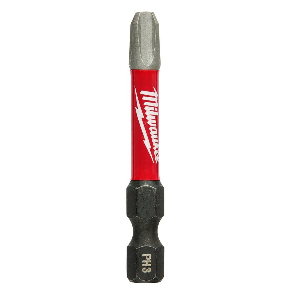 48-32-4463 Shockwave Impact Duty Impact Power Bit, #3 Phillips Point, 2 in OAL, 1/4 in, Alloy Steel