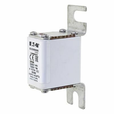 170M2619 Type 80 High Speed Fuse, 315 A, 690 V, 200 kA Interrupt, Class: aR, Square Body