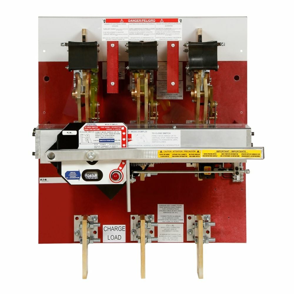 CB4033T120480G Type CBC Electrical Trip Ground Fault Top Feed Bolted Pressure Contact Switch, 480 V AC, 4000 A, 3 Poles