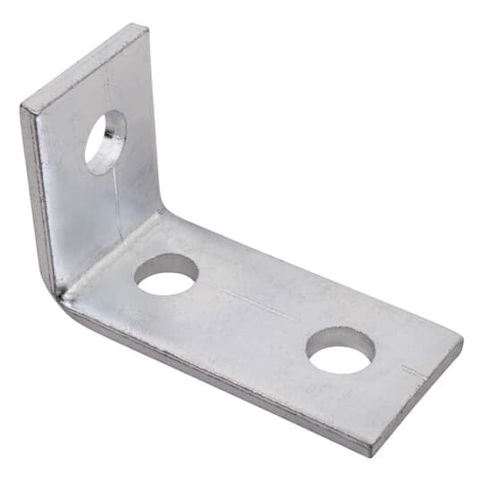 AB204EG Superstrut 200 90 deg Angle Fitting, 3 Holes, 3-1/2 in L x 1-5/8 in W x 1/4 in THK, Steel