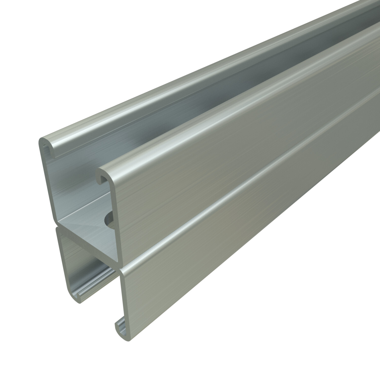 P1001T-10HG P1000 Back to Back Slotted Channel, 10 ft L 1-5/8 in W 3-1/4 in D 12 ga THK, Low Carbon Steel, Hot Dipped Galvanized, Domestic