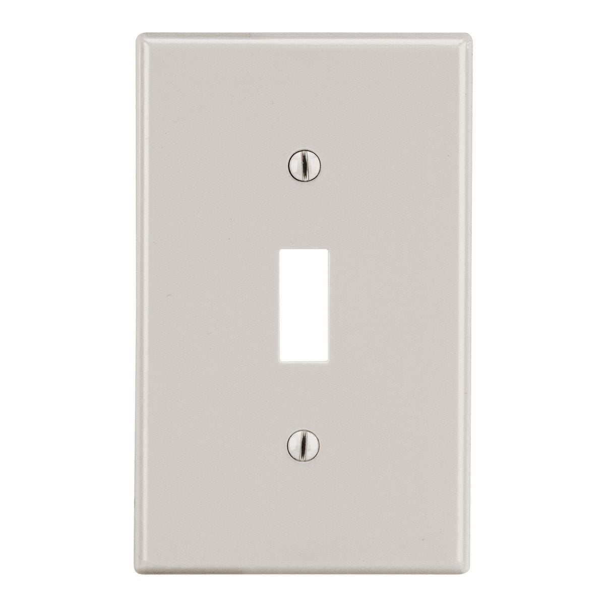 P1LA Non-Metallic Standard Wall Plate, 1 Gangs, 2.88 in W x 4.63 in H, Polycarbonate/Thermoplastic, Light Almond
