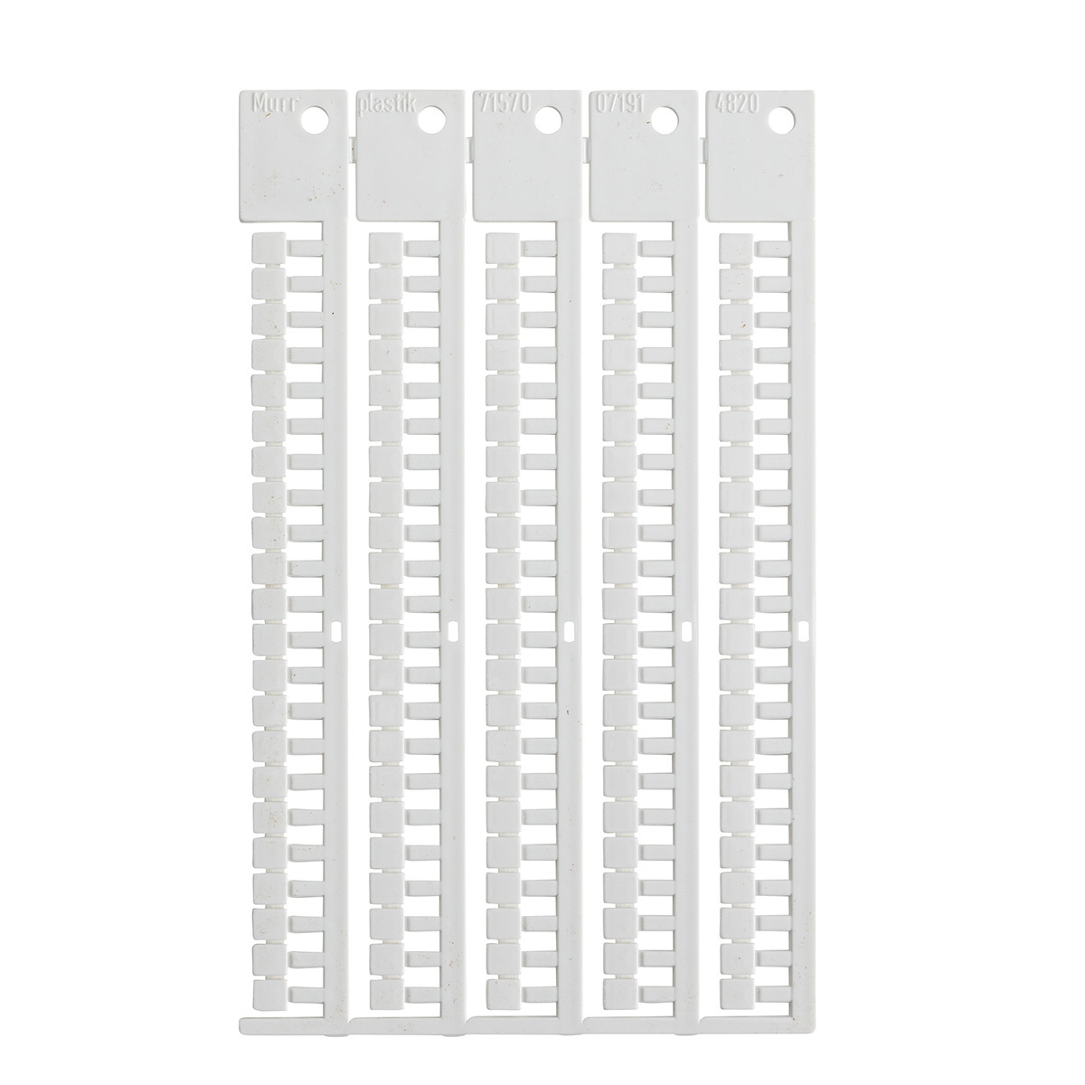 SA4813 Flame-Retardant Regular Terminal Block Tag, 5 mm W, B-236 Polycarbonate, White