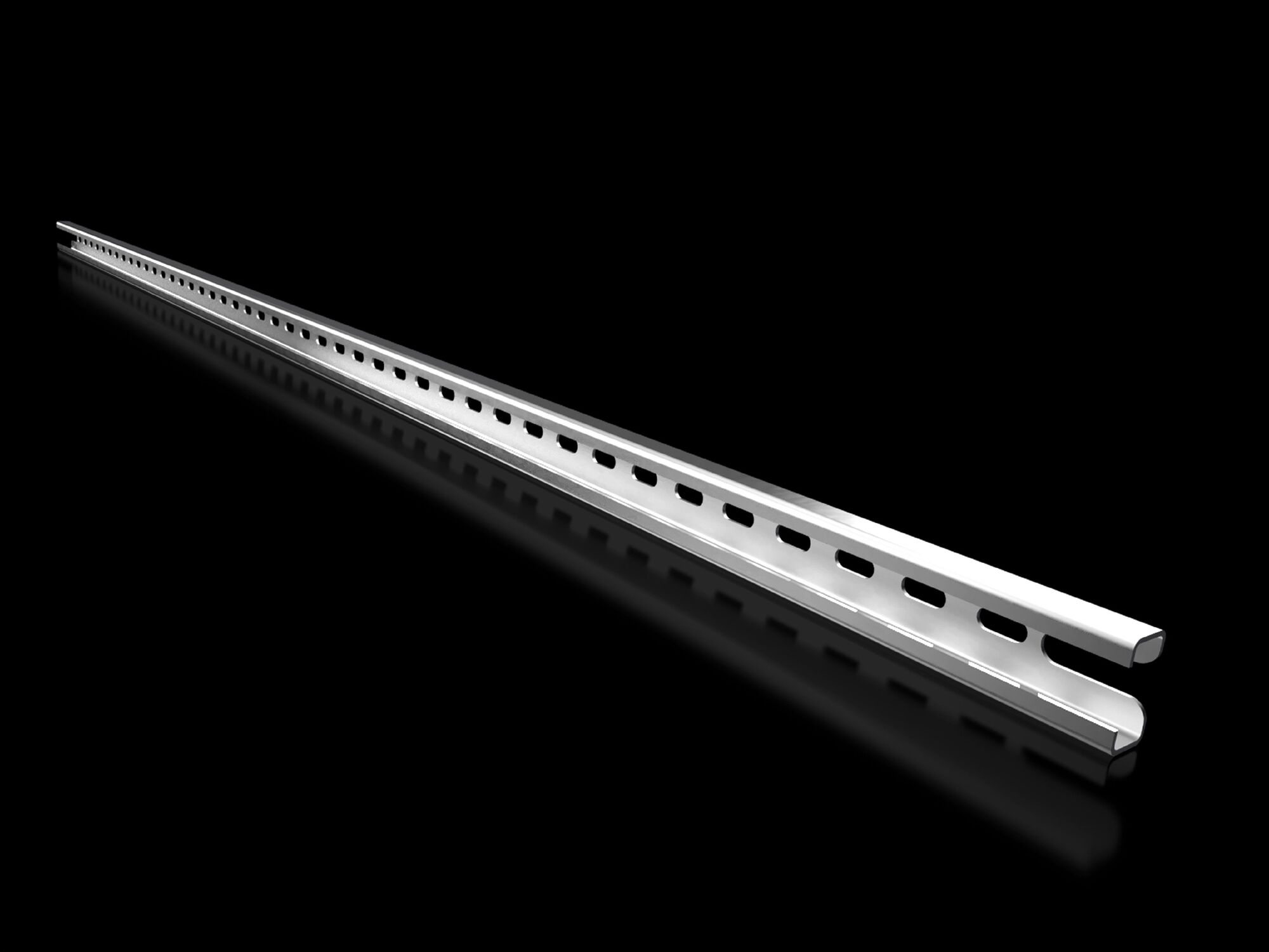 4947000 Type C Mounting Rail, 45 in L, For Use With SZ, VX, SE, TS Series 1200 mm W x 1200 mm D Enclosure, Sheet Steel