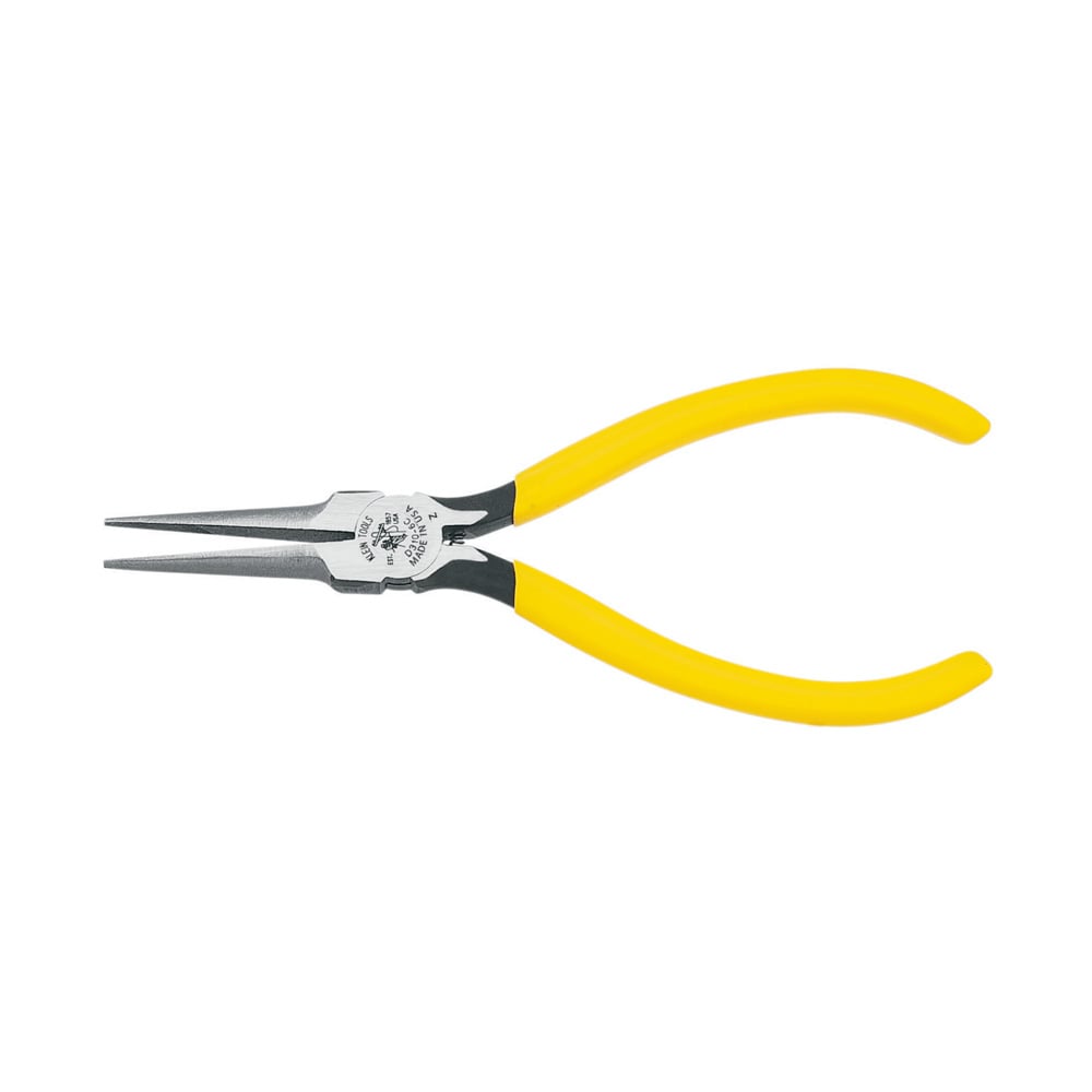 D310-6C Electronic Tapered Long Nose Plier, Knurled Jaw, 1-7/8 in L x 11/16 in W Jaw, 6-5/8 in OAL