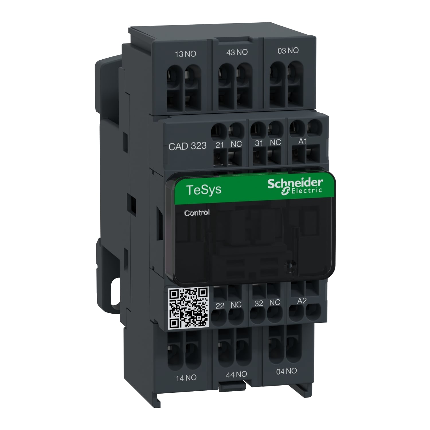 CAD323FE7 TeSys D IEC Control Relay, 10 A, 3NO-2NC 3 Form A/2 Form B Contact, 115 V AC V Coil