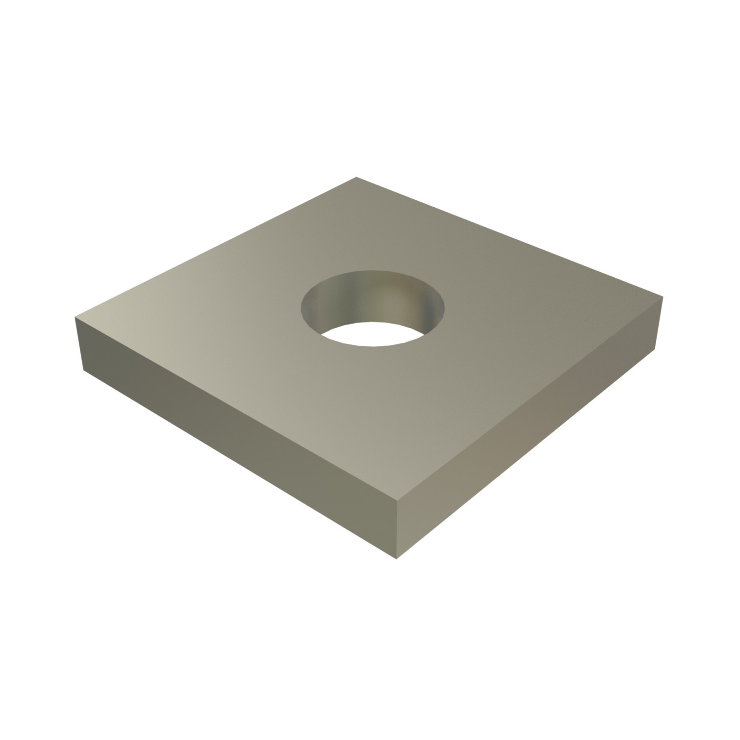 P1063-SS Channel Flat Plate Fitting, 1 Holes, 1-5/8 in W x 1/4 in THK, HRPO Steel