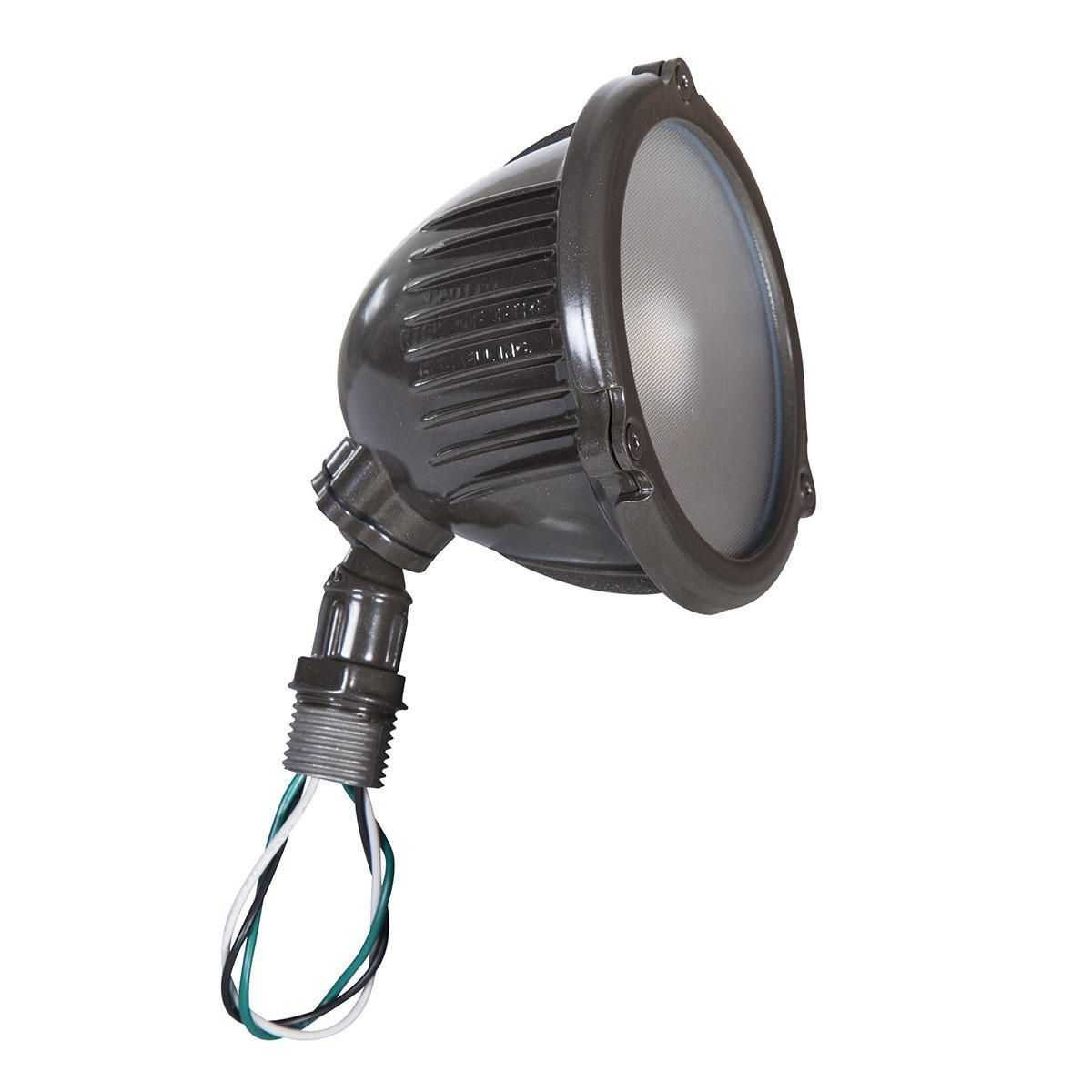 LL800Z Architectural Weather-Resistant Swivel Floodlight, LED Lamp, 8 W Fixture, 120 V AC, Bronze Housing