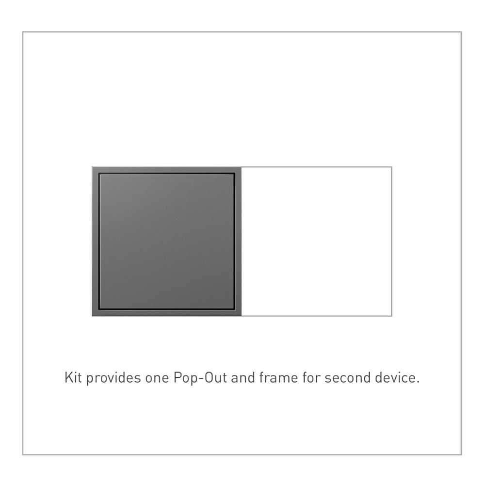 ARPTR152GW2 Adorne 2-Gang Pop-Out Outlet, 125 V, 15 A, 2 Poles, 3 Wires, White