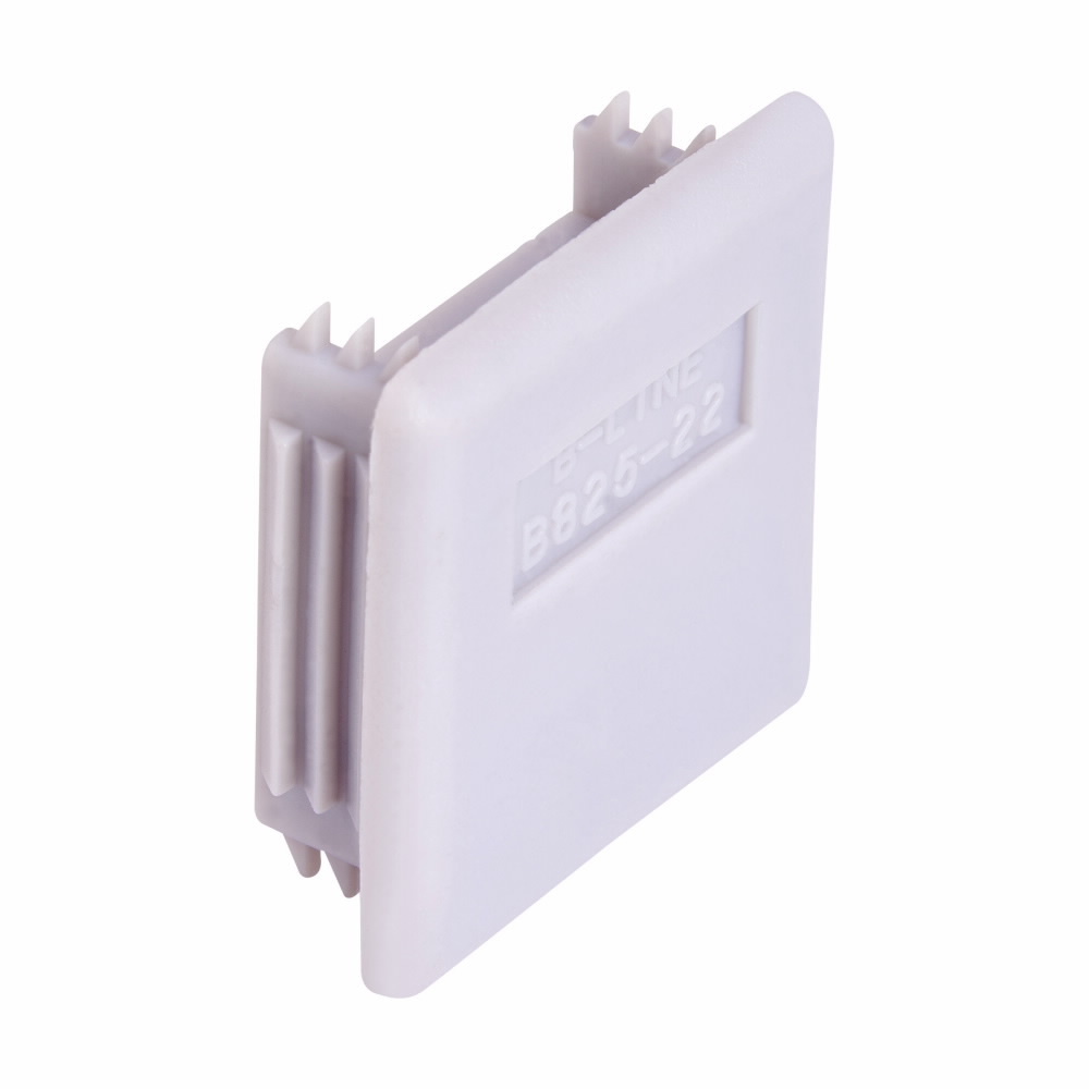 B825-22GRY End Cap, For Use With 1-5/8 x 1-5/8 in B22, B24 Series Channel, Polyurethane