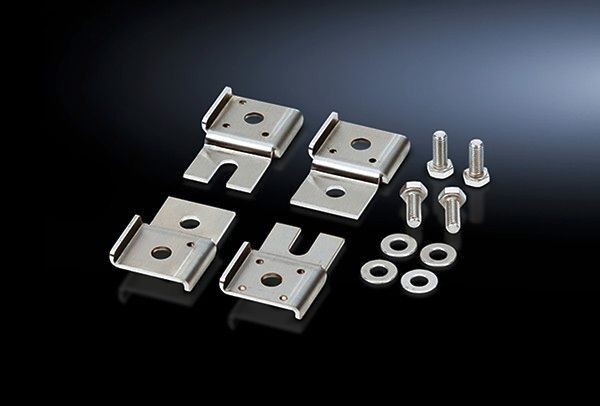 8018790 Slotted Wall Mounting Bracket, For Use With JB, WM Enclosures, Sheet Steel