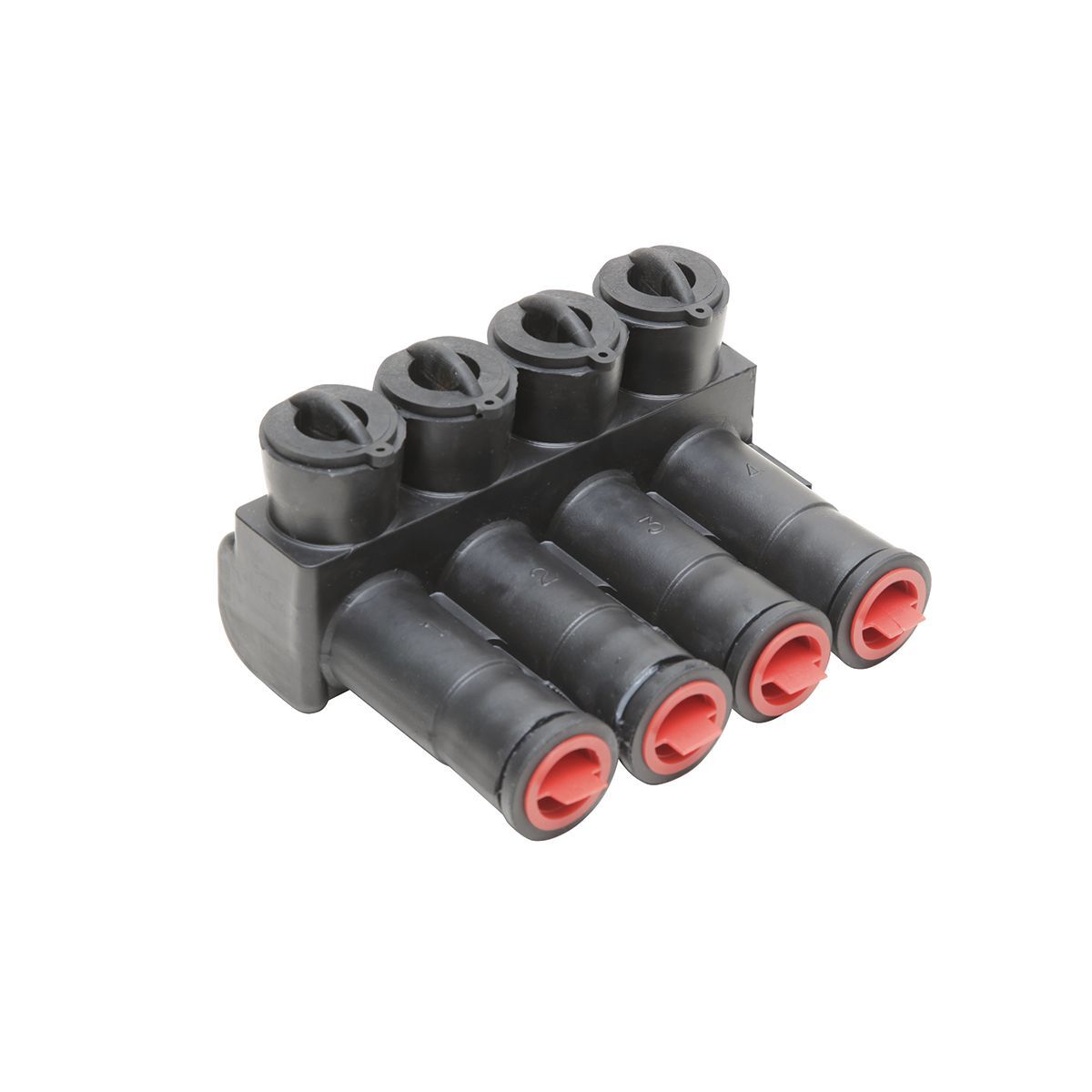 BIBS5003DB BIBS-DB Dual Rated Multi-Tap Connector With Mounting Holes, 12 AWG to 500 kcmil Conductor, Copper/Stranded Aluminum Conductor, Aluminum