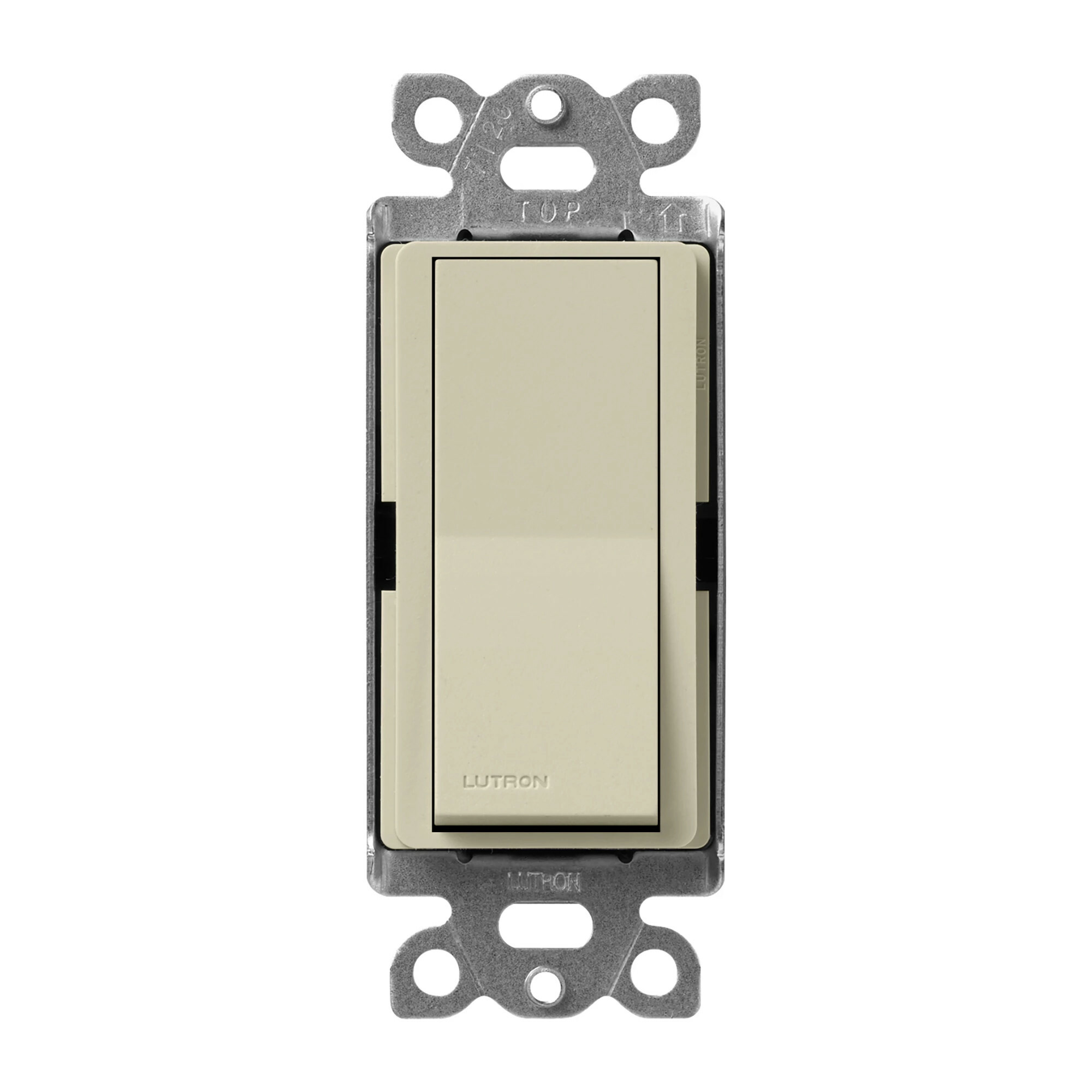 SC-3PS-CY Claro On/Off Rocker Switch, 15 Amp, 1 Pole/3-Way, Satin, Clay