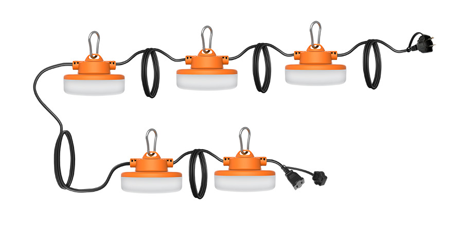 STRING34-50 String Light, 65 W Fixture, 120 V AC
