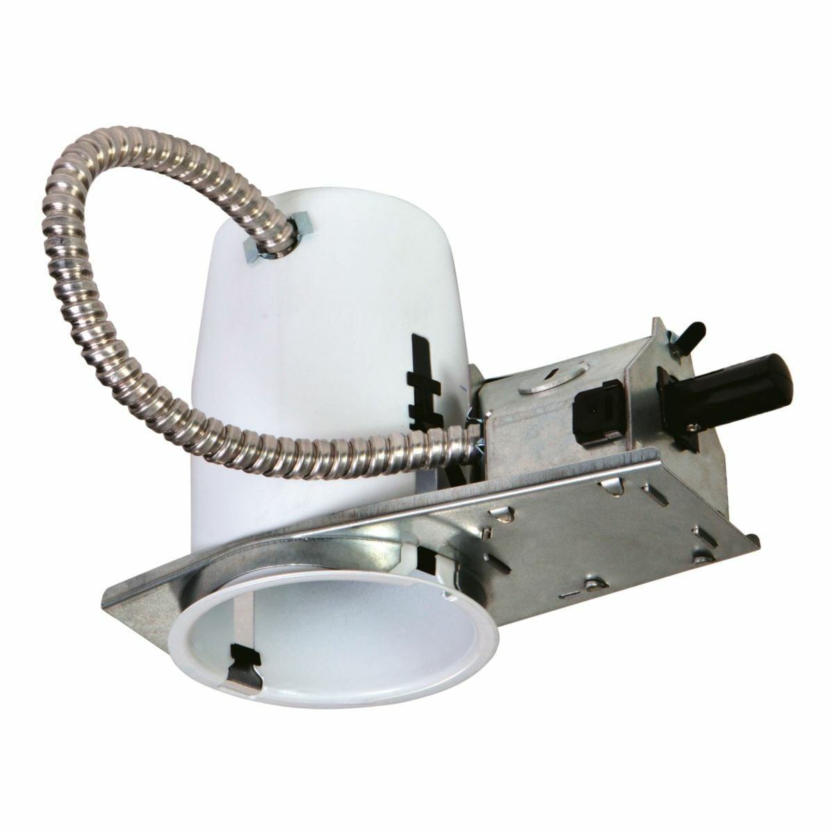 H36RTAT Halo Air-Tite H3 Series Small Aperture Remodel Recessed Lighting Housing, Non-Insulated Insulation, 120 V AC, 3-3/4 in Ceiling Opening, Steel Housing