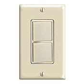 5641-I Decora 3-Way Dual Grounding Combination Switch, 15 A, 120/277 V AC, 1 Poles