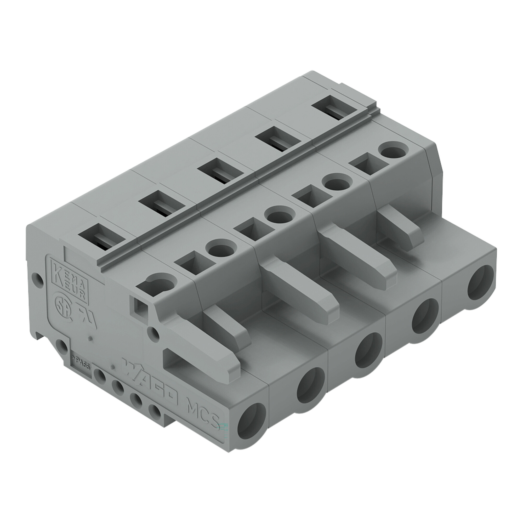 231-205/026-000 Operating Tool 1-Conductor Female Connector, 1 kV, 16 A, 28 to 12 AWG Wire, 5 Poles