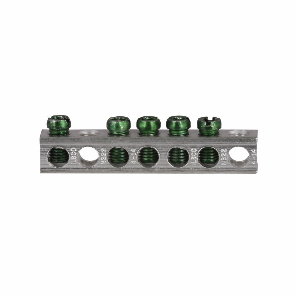 GBK5 Ground Bar Kit, For Use With 2/4-Circuit CH Loadcenter, 3/4 in Size, Aluminum/Copper