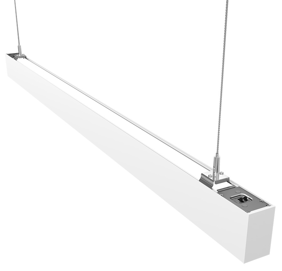 BOA 4' UP & DOWNLIGHT MAX 40W PENDANT 3000K/3500K/4000K FLAT LENS WHITE