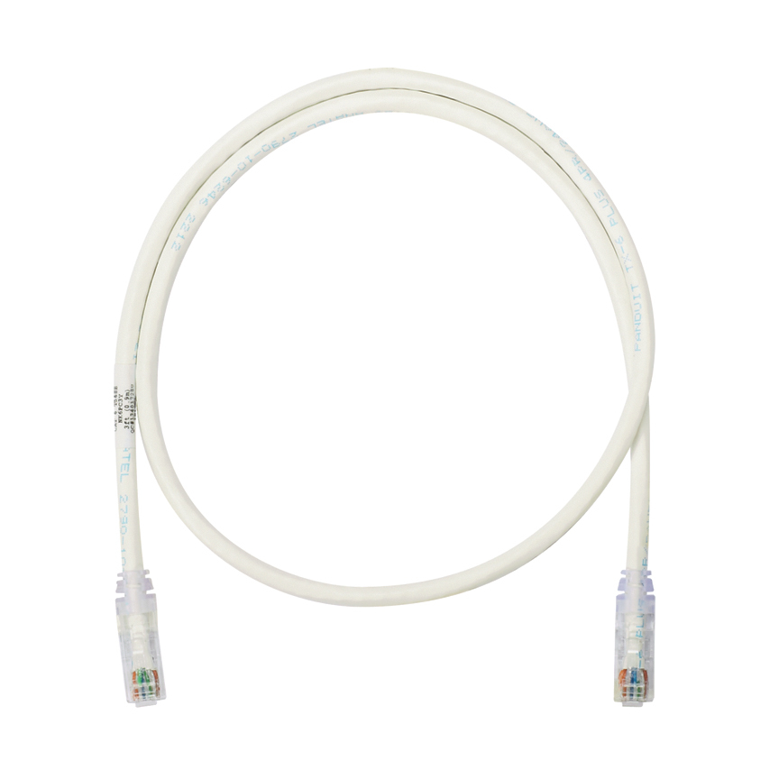 NK6PC5Y NetKey U/UTP Patch Cord, Cat 6, 24 AWG Copper Conductor, Modular Plug Connector, 5 ft L Cord