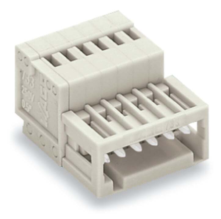 733-204 Operating Tool 1-Conductor Male Connector, 320 V, 6 A, 28 to 20 AWG Wire, 4 Poles