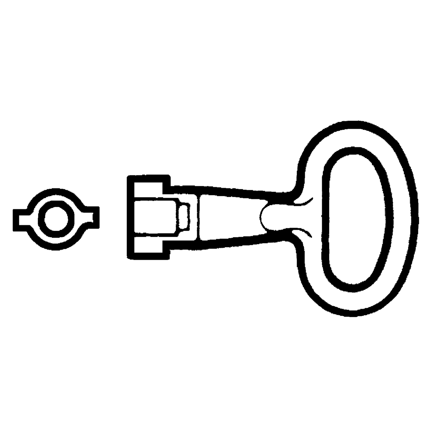 NSYLDB5 Key, For Use With Partial Doors and Special/Thalassa Enclosure, Metal