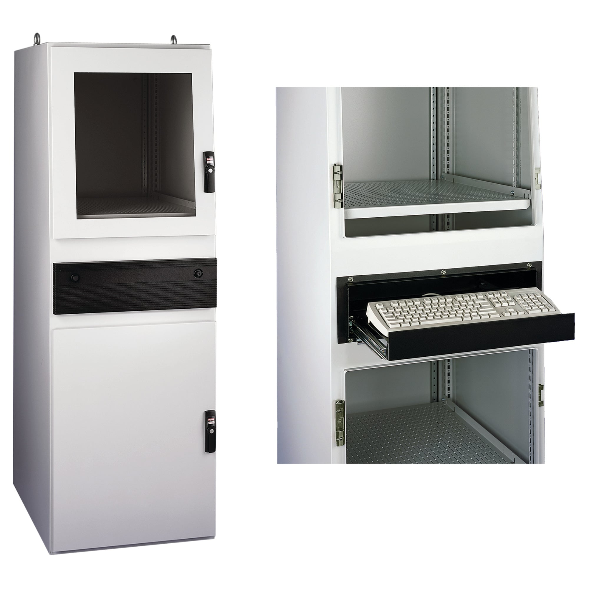 PGLD1466CWS ProLine Gold/P10 Computer Workstation Enclosure, 1400 mm L x 600 mm W x 600 mm D, NEMA 12/IP55 NEMA Rating, Steel