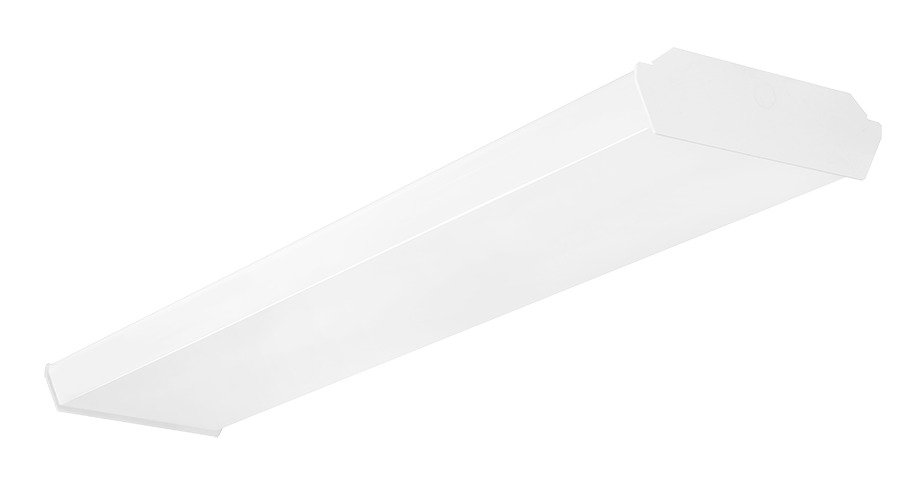 GUS4-50W/D10 Dimmable General Purpose Wraparound Fixture With 0 to 10 VDC Dimming Driver, 50 W Fixture, 120 to 277 V AC, White Housing