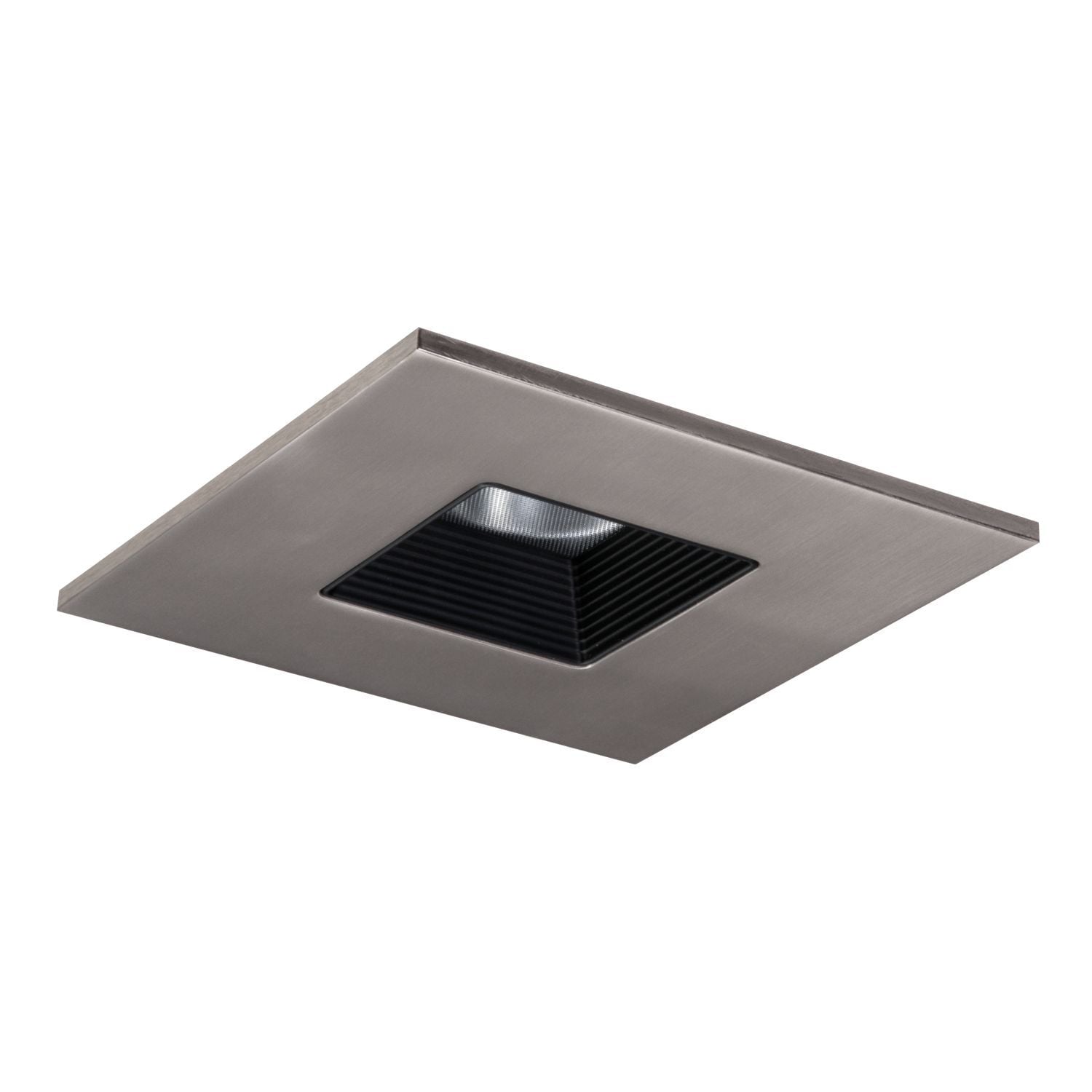 TLS408SNBB Halo Rectangular Baffle Trim, 4 in ID, LED Lamp, For Use With EL4 Series Round Downlight Light Engines, H4 Downlight Fixture, Aluminum