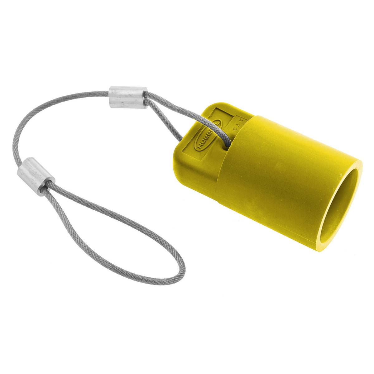 HBLFCAPY 1-Pole Female Heavy Duty Standard SC/PPC Type Cord Mount Pressure Screw Terminal Protective Cap, For Use With 16 Series 300/400 A and 600 V AC/250 V DC Female Devices, Composite, Yellow