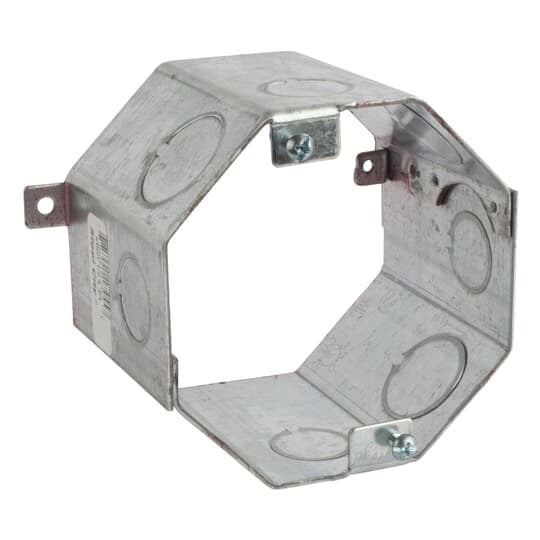 54551-1/2-3/4 Steel City Drawn Masonry Concrete Box, Steel, 35 cu-in Capacity, 1 Outlets, 8 Knockouts