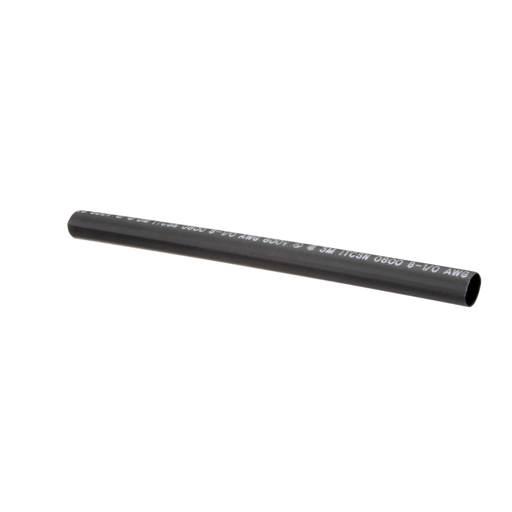7000031473 ITCSN Heavy Wall Cable Sleeve, 0.8 in ID Expanded, 0.2 in ID Recovered, 12 in L, Polyolefin, Black