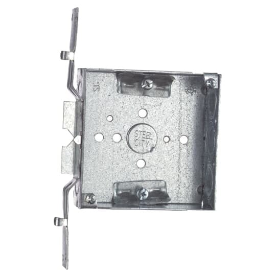 52151-VN Steel City Outlet Box, Steel, 21 cu-in Capacity, (1) Outlets, (11) Knockouts, 4 in H x 4 in W x 1-1/2 in D