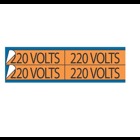Conduit and Voltage Marker Cards - Vinyl, , Legend 380 VOLTS, Character height 7/8 inches.