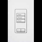 Lutron RadioRA 2 seeTouch Wall Mount Designer Keypad, 3 Button with Raise/Lower- Light Almond