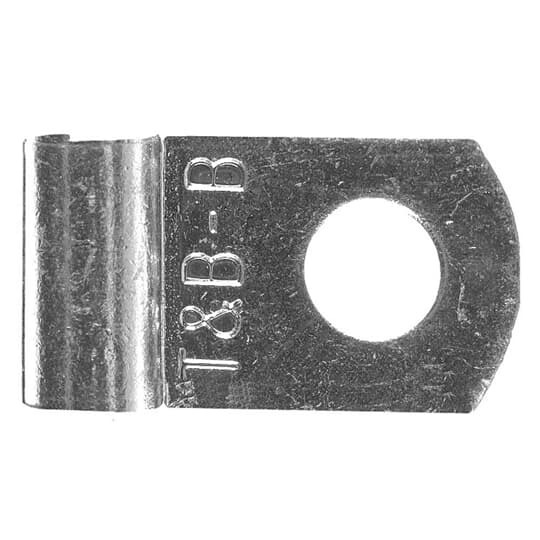 E226 Sta-Kon Non-Insulated Flag Terminal, 6 to 5 AWG Conductor, 0.93 in L, Copper, Metallic