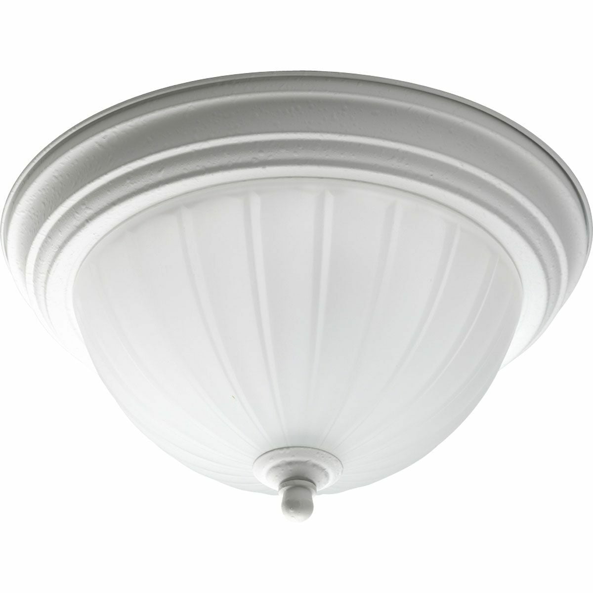 P3816-30 Classic/Traditional Melon/New Traditional/Transitional Close-to-Ceiling Fixture, (1) A19 Lamp, 120 V AC, Painted Housing