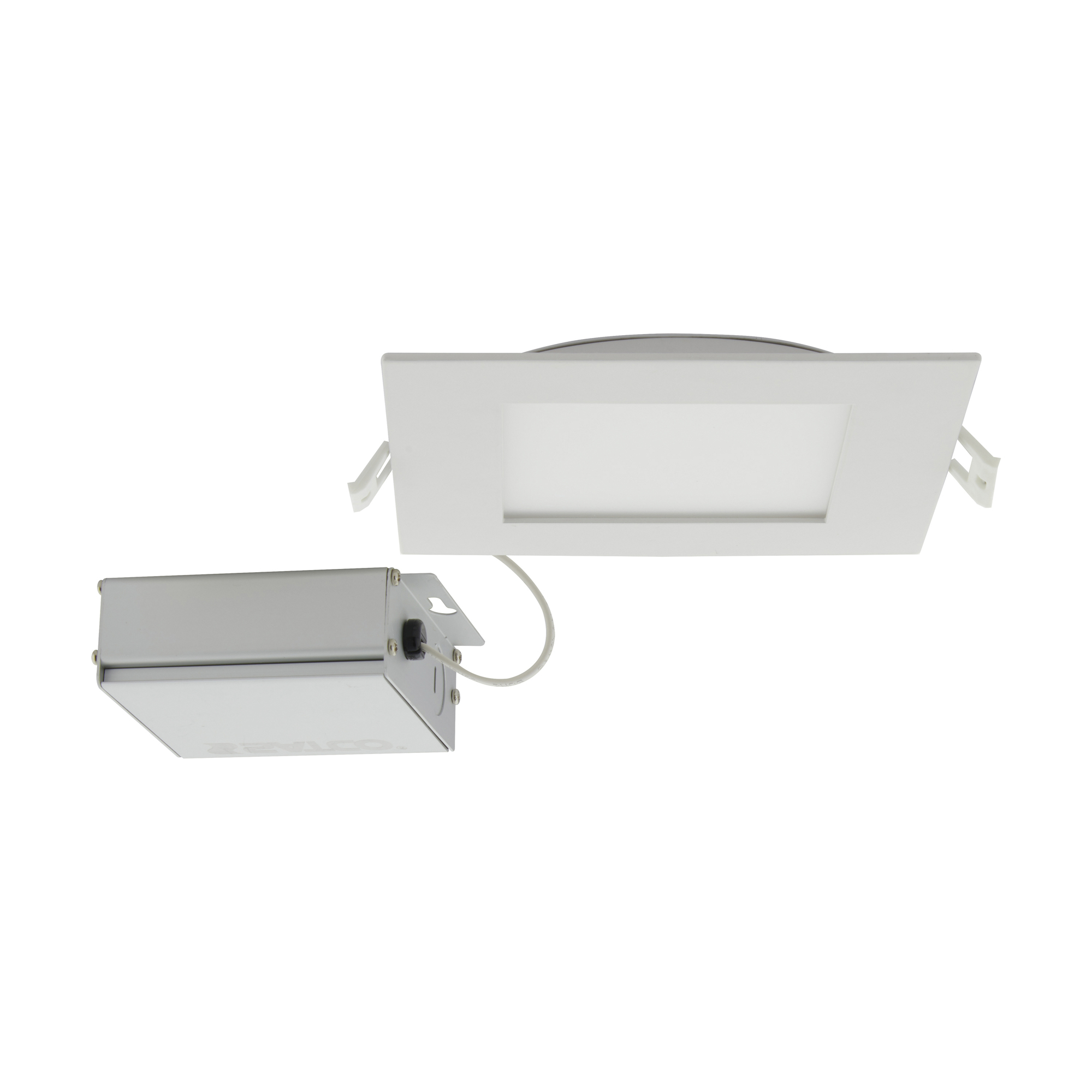 S11830 ColorQuick Contemporary Square LED Downlight, LED Lamp, 12 W Fixture, 120 V AC, Aluminum Housing