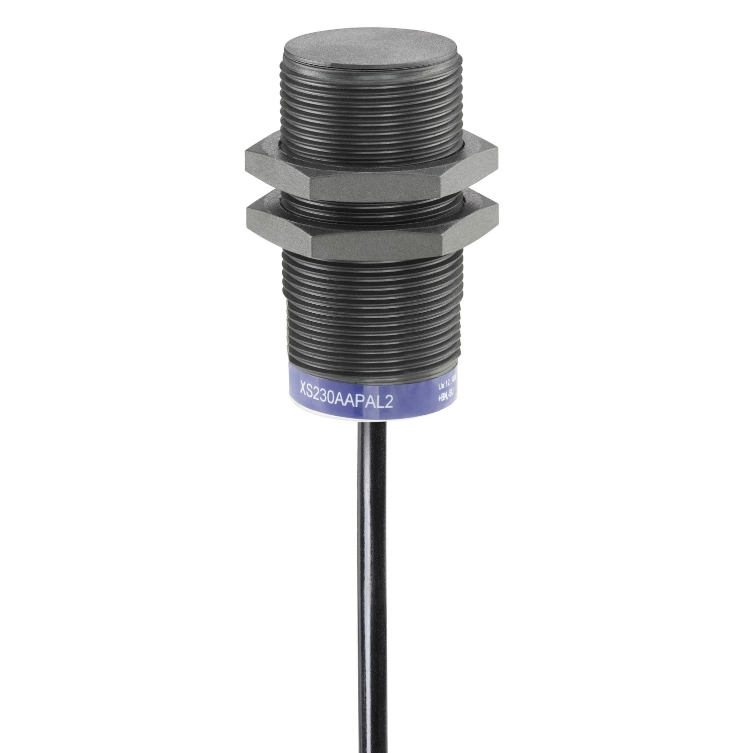 XS230AAMAL2 OsiSense XS Fixed Cylindrical Proximity Sensor, Inductive, Discrete Output, 1NO Contact, 20 to 264/24 to 240 V AC/V DC