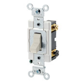 CSB3-15T 3-Way Grounding AC Quiet Toggle Switch, 120/277 V AC, 15 A, 1/2, 2 hp Power Rating