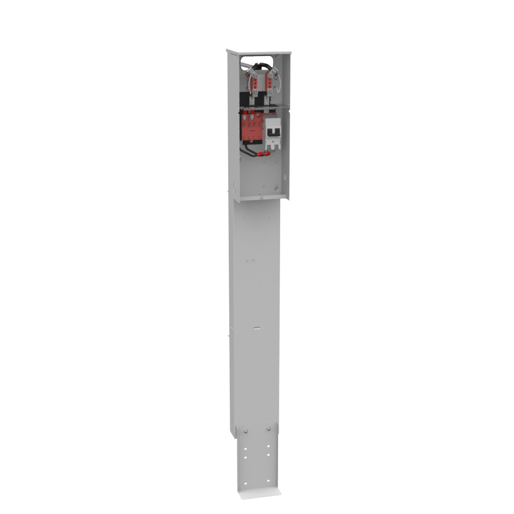 4 TERM RNGLS PLAIN TOP HRN BYPS 1-100 AMP MN BRKR SGL PED DIR BURY FLORIDA METER GROUP