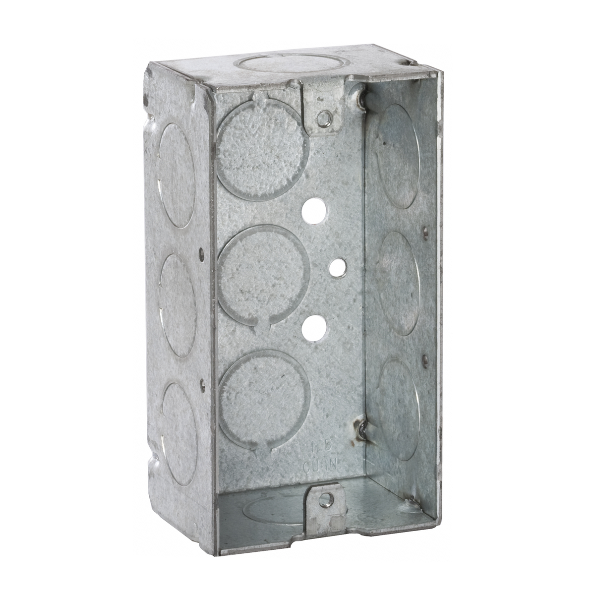 650 Handy Box, Steel, 11.5 cu-in, 1 Outlet, 6 Knockouts